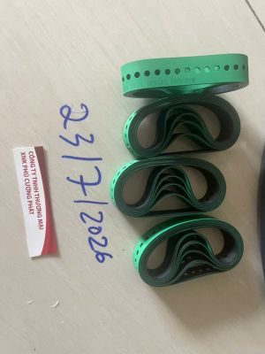 Dây hút đuôi giấy 245x20 màu xanh